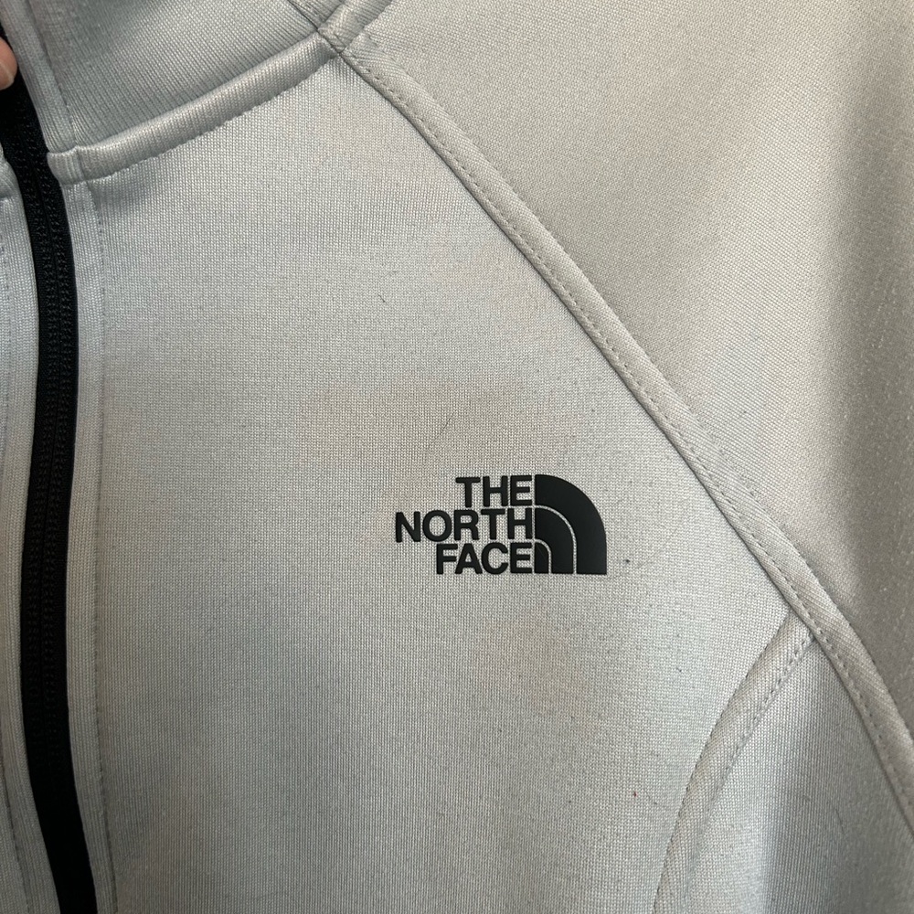 The North Face Gray Ski Jacket with Insulating Material and Stand-Up Collar - Picture 4 of 6